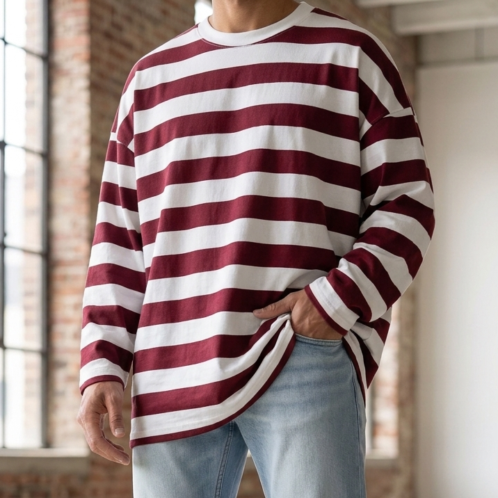 oversized crew neck shirt